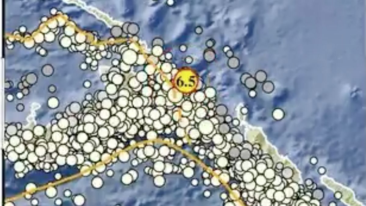 Gempa Keerom Papua Magnitudo 6,5