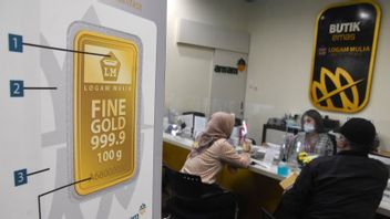 Antam黄金价格飙升15,000印尼盾至每克1,130,000印尼盾