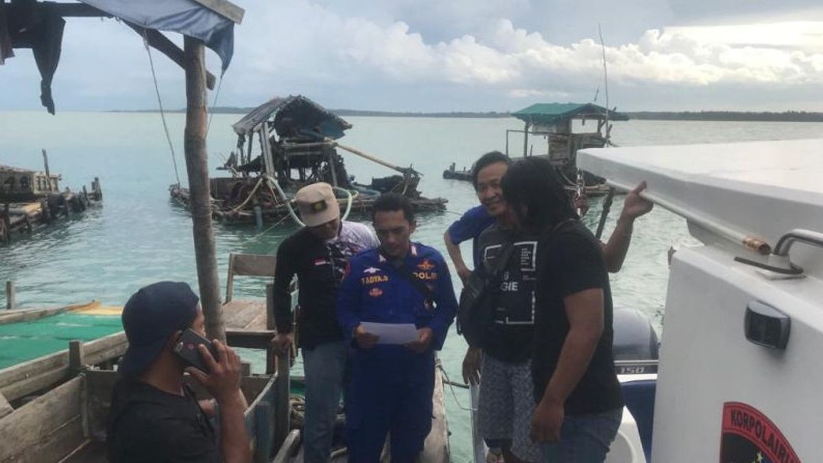 Illegal Timah Mining In The Sea Ordered By The Central Bangka Police