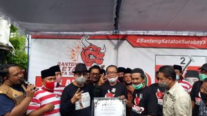 Kader PDIP Surabaya Deklarasikan Banteng Ketaton Dukung Machfud Arifin-Mujiaman