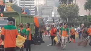 Berapa Banyak Sampah Hasil Demo 11 April yang Berhasil Dikumpulkan dari Monas dan Senayan?