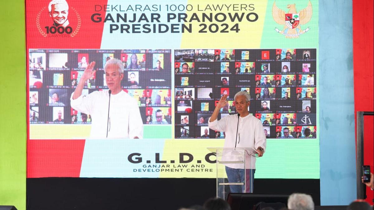 GLDC Volunteer Declaration: Lawyers And Paralegals Ready To Guard And Win Ganjar Pranowo