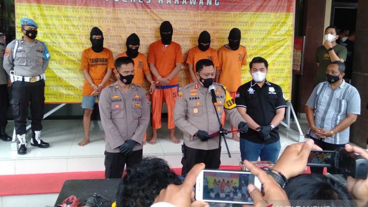 5 Pencuri Spesialis Bobol Minimarket di Karawang Diringkus Anaconda 