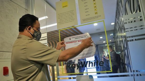 Broadcasting An Inspection Via Instagram Is A 'warning' For Anies Baswedan For Recalcitrant Companies That Violate Emergency PPKMKM