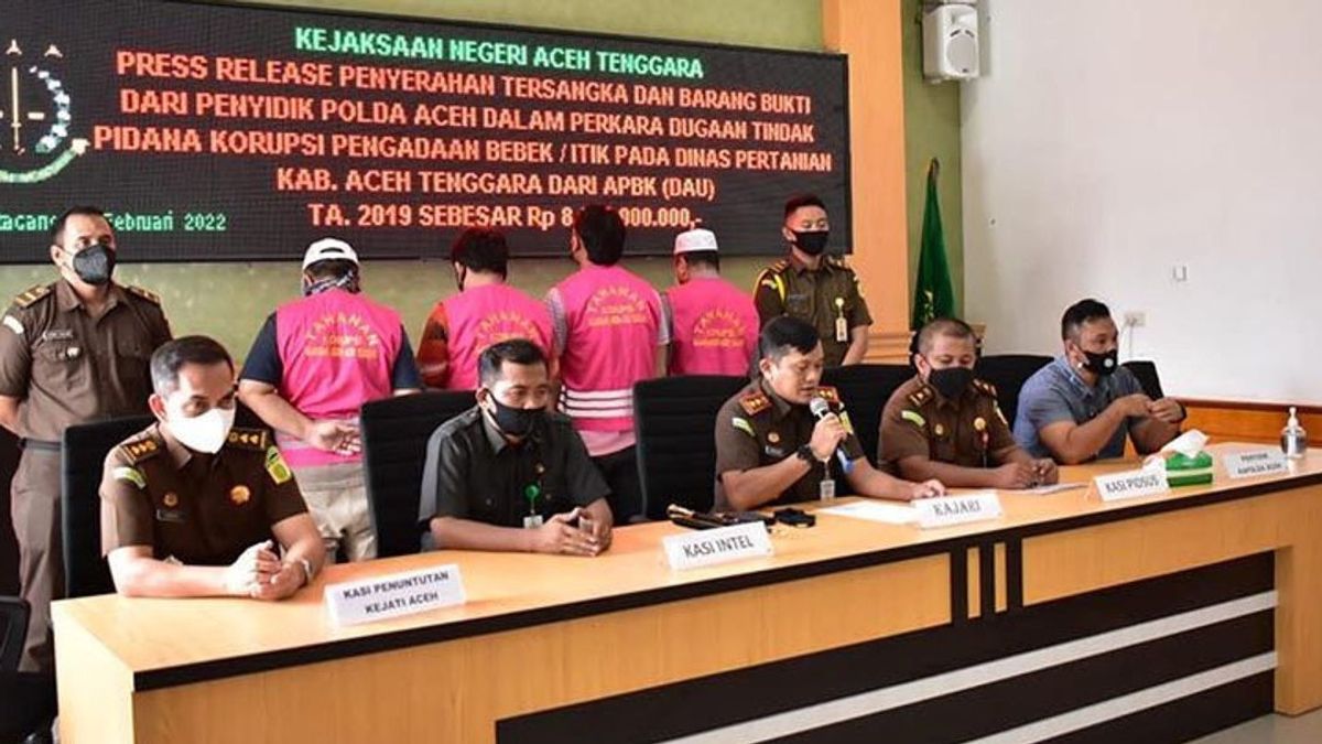 Kejari Aceh Tenggara Tahan Empat Tersangka Dugaan Korupsi Pengadaan Ternak Bebek