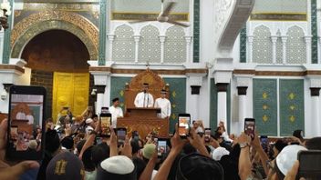 Anies-Cak Imin 通过Mimbar Masjid Raya向亚齐人民表示感谢