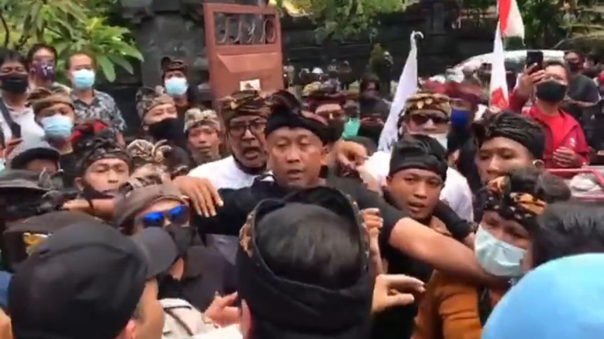 Anggota DPD Asal Bali Arya Wedakarna Dipukul saat Temui Pendemo