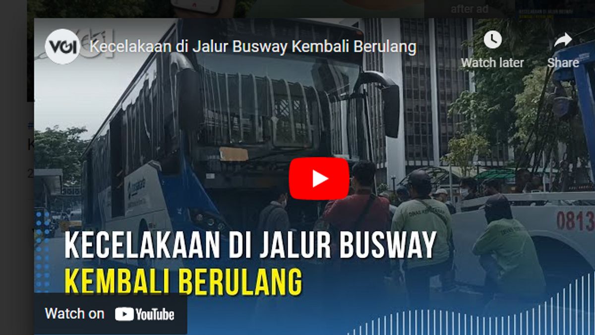 Video: Kecelakaan di Jalur Busway Kembali Berulang
