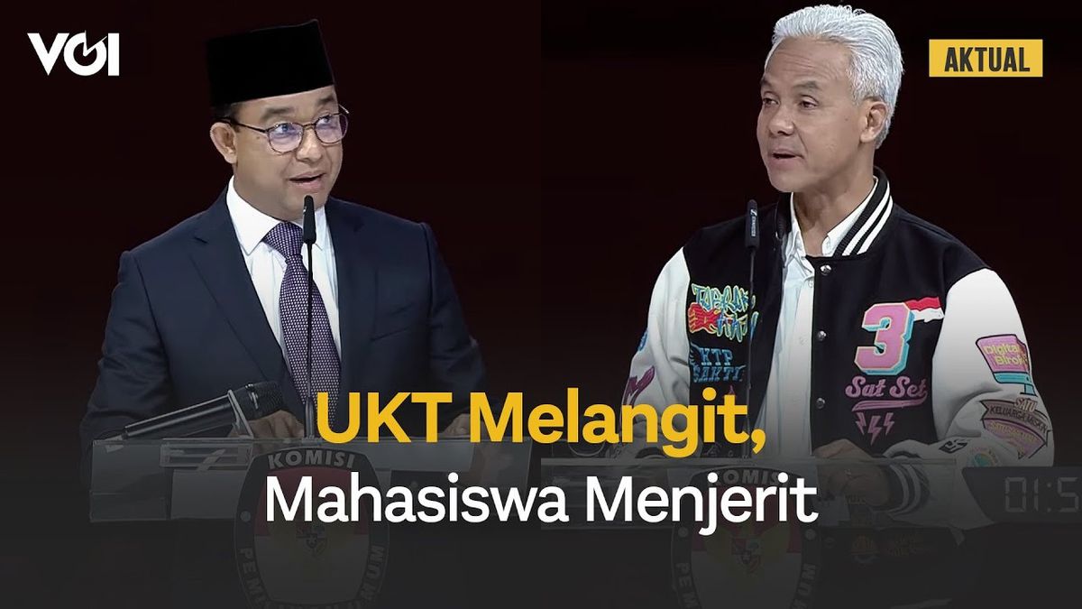 VIDEO: Ganjar Jawab Anies Liberalisasi Pendidikan Membuat UKT Mahal, Siswa Tepaksa Pinjol