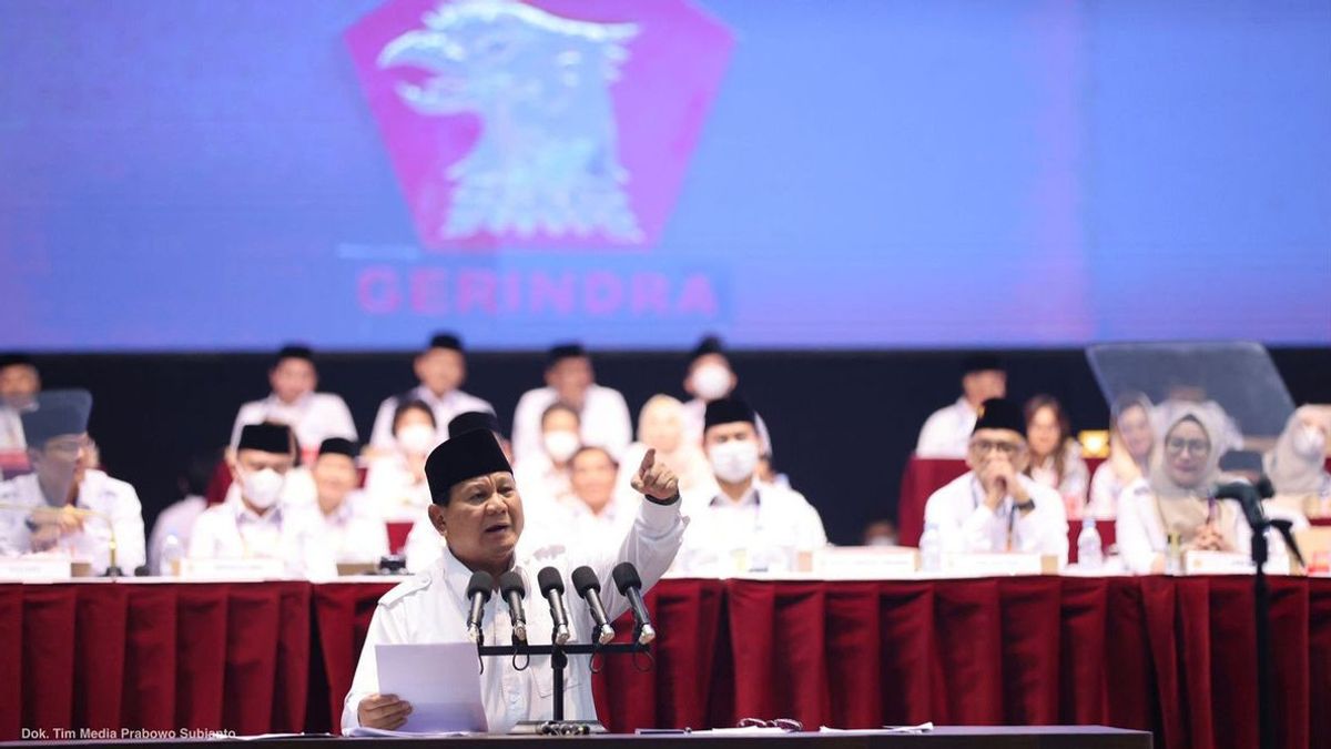 Not Coalition, Gerindra Makes Sure To Compete With PDIP In The 2024 Presidential Election