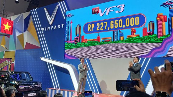 IIMS 2025でVF 3を正式に持参するVinFast、2,300万ルピア未満のムンギルEV