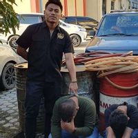 Polres Aceh Timur Tangkap 3 Pelaku yang Angkut Solar Subsidi 1,5 Ton Gunakan Mobil Tangki Modifikasi