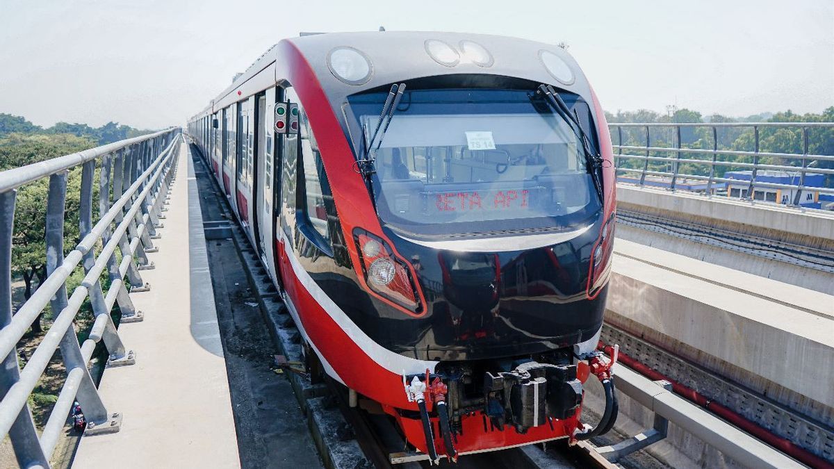 تستهدف DKI بدء بناء LRT في جاكرتا فيلودروم-مانجاراي هذا العام ، ويصل ارتفاع المسار إلى 30 مترا
