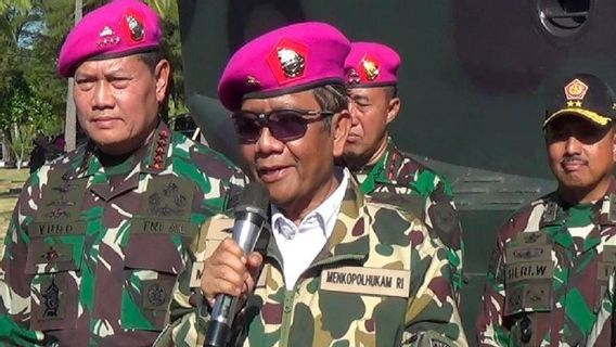 After Reviewing War Training, Mahfud MD Is Optimistic That The TNI Can Protect The Unitary State Of The Republic Of Indonesia