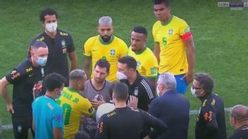 ブラジル対アルゼンチンの試合が中止され、4人のタンゴチーム選手がCOVID-19プロケスルールに違反したと言われている