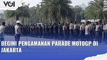VIDEO: Begini Pengamanan Parade MotoGP di Jakarta