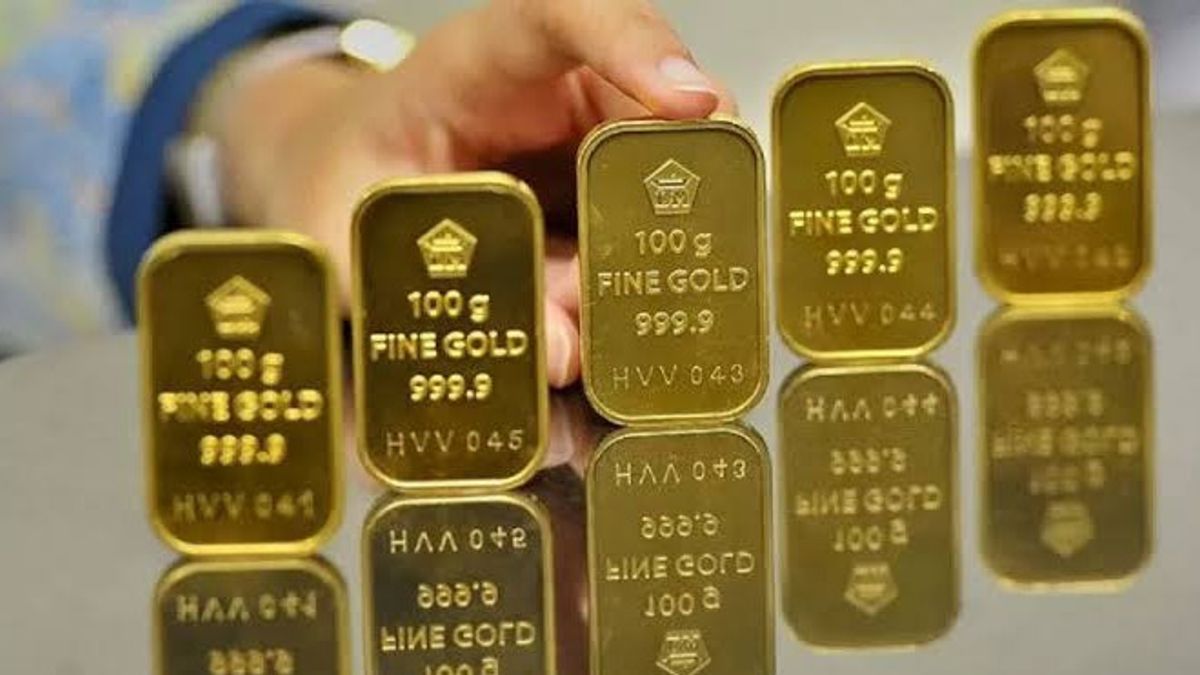 Début de la semaine, le prix de l’or Antam Stagnan à 1 193 000 roupies par kilogramme