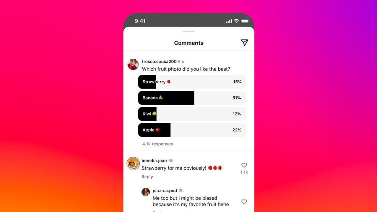 Meta 正在Instagram 评论栏中测试置评功能