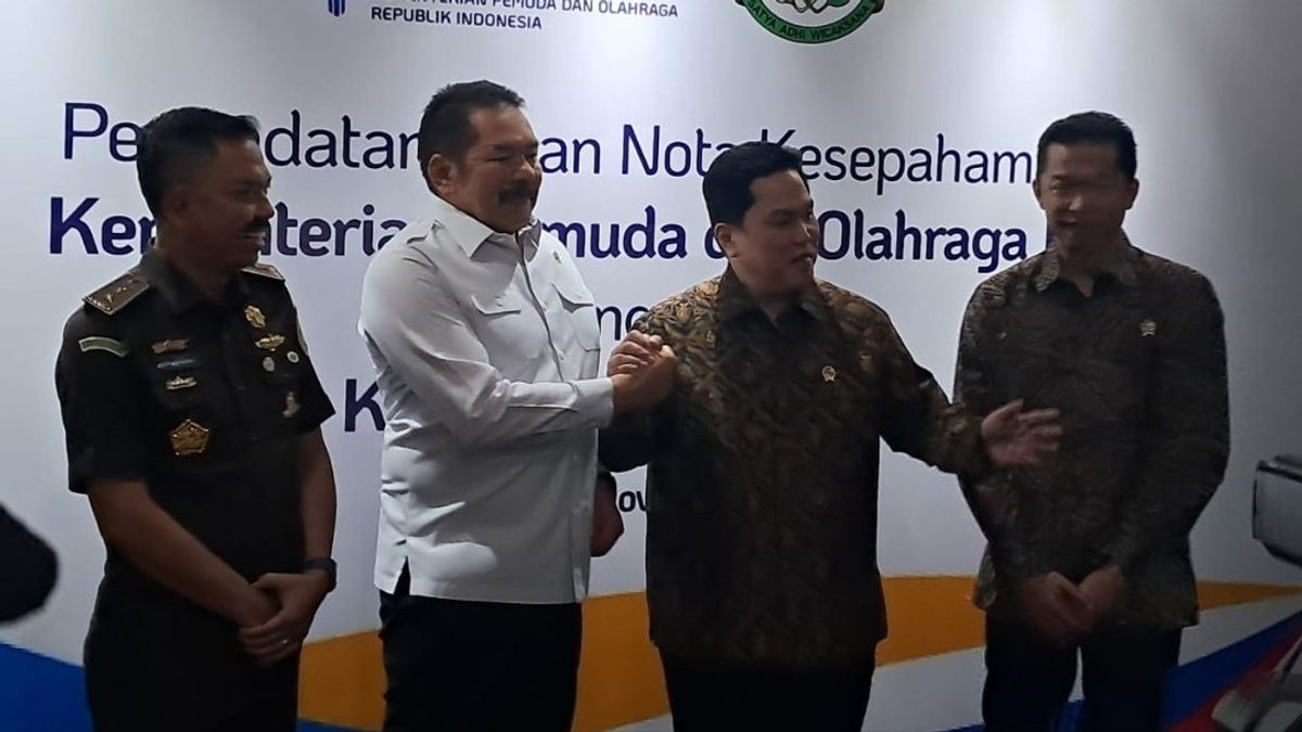Kemenpora Teken Nota Kesepahaman dengan Kejaksaan Agung