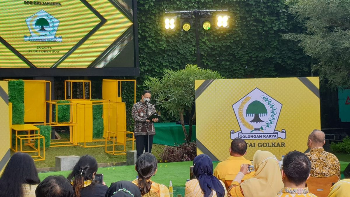 Anies: Meeting Golkar Is Always Fun, I Hope To See You Often Again