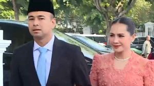 Accompanying Raffi Ahmad When Attending The Inauguration, Take A Peek At Nagita Slavina's Style Wearing A Red And White Kebaya