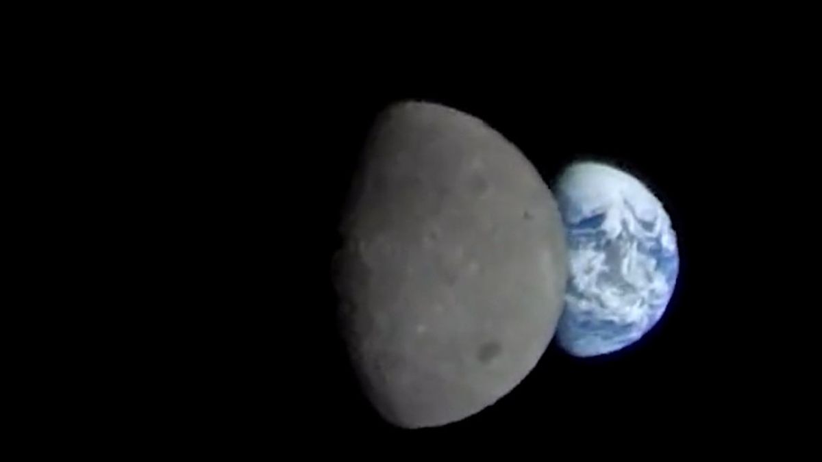 NASA Nostalgia Misi Artemis I Orion, Unggah Video Bumi Muncul di Belakang Bulan