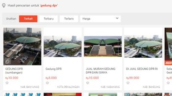 Tokopedia dan Bukalapak Turunkan Lapak Gedung DPR yang Dijual Murah