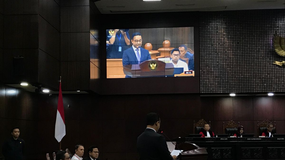 Anies Asks The Constitutional Court To Correct The 2024 Presidential Election, Anies: If Not, Yesterday's Practice Was Considered Normal
