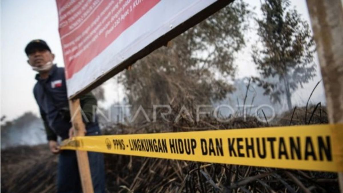 South Sumatra Regional Police and Ministry of Environment and Forestry Seal Land Used by Forest and Land Fires in OKI