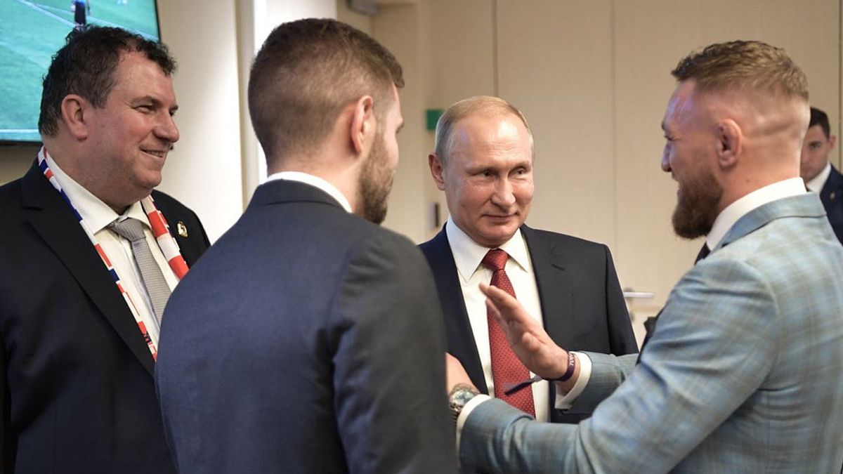 Let's Take A Peek At The Moment When Conor McGregor Is Made Shrunken By Vladimir Putin