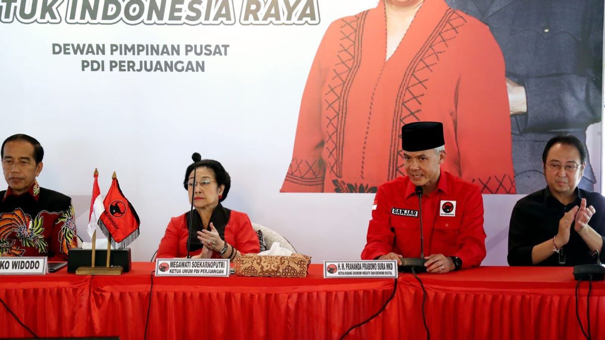 Detik-detik Suara Megawati Bergetar Haru sebelum Umumkan Ganjar Pranowo Capres dari PDIP