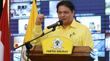 Elektabilitas Ketua Umum Golkar Airlangga Hartarto Salip Megawati