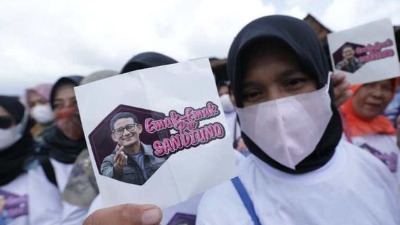 MSME母亲支持Sandiaga Uno参加2024年总统大选：Pak Sandi是一位坚定，明智和经济学家