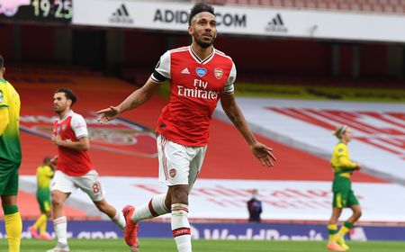 Cetak 50 Gol, Aubameyang Terobos Daftar Penyerang Elite Liga Premier