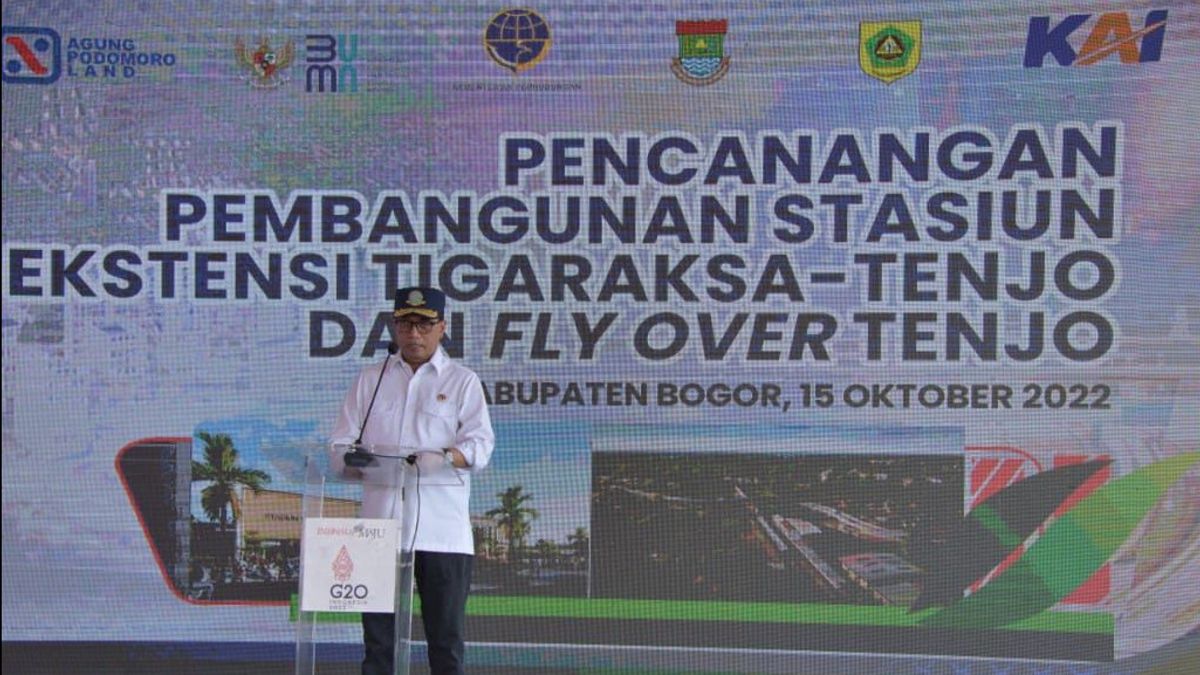 Minister Of Transportation Apresi At Government, BUMN, And Private Cooperation Bangun Tigaraksa Stations And Flyovers