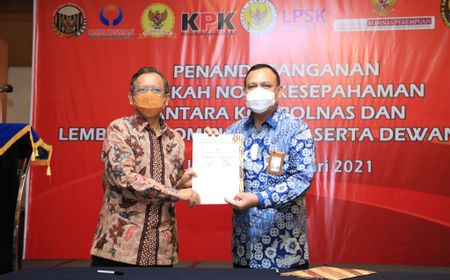 Eks Jubir Febri Diansyah Kritik Logo KPK di Spanduk MoU Firli-Mahfud MD Salah, Ada yang Bisa Tebak?