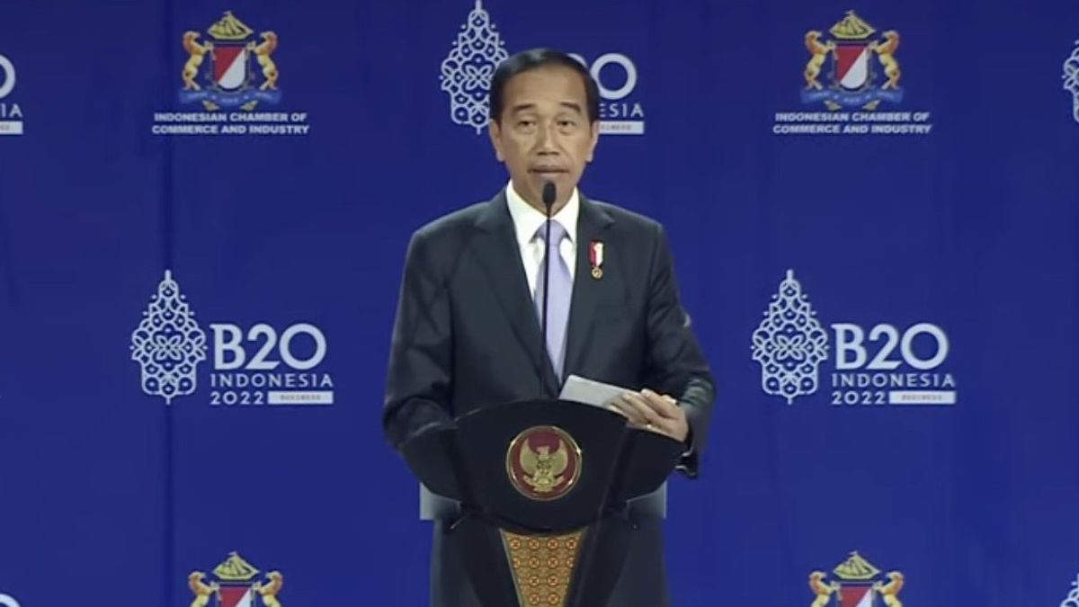 At B20 Summit, Jokowi Pamer Indonesia's Economic Growth: Outside Of War, Food Crisis, But Indonesia Remains Able To Grow