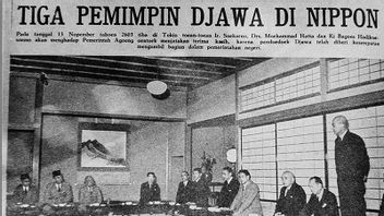 سوكارنو وحتا وكي باغوس هاديكويسويمو يزورون طوكيو في تاريخ اليوم، 14 نوفمبر 1943
