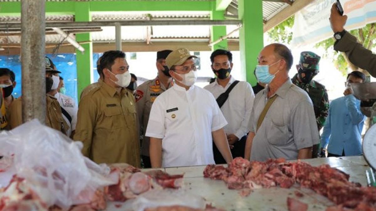 Pemprov Babel Sidak Daging Sapi Beku di Pasar; Pedagang Diminta Tidak Memanfaatkan Momen Lebaran