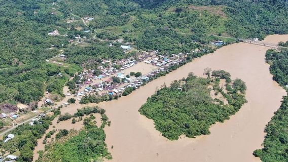 ワドゥー、北カリマンタンの3つのサブ地区は、どのように2メートルまで洪水?