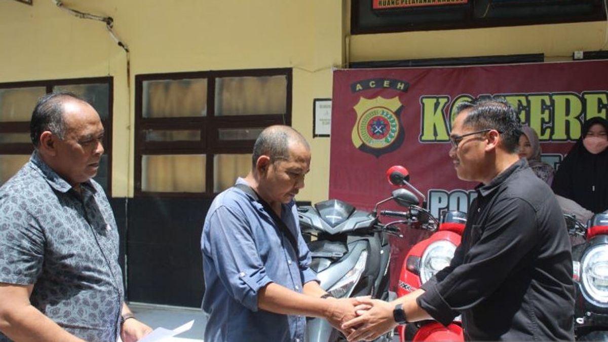 Banda Aceh Residents Are Grateful, The Stolen Motorbike Is Now Back In Hands