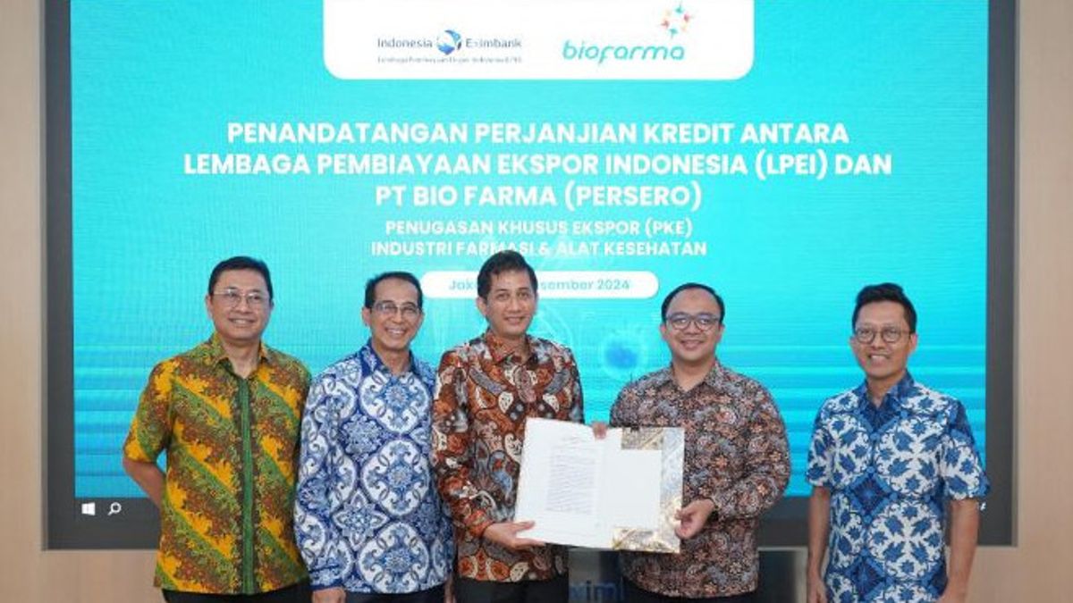 LPEI Gives Export Work Capital Loans Of IDR 300 Billion To Bio Farma