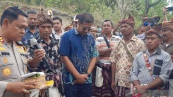 The Kupang Police Chief Mediates The Conflict Over The Construction Of The Tefmo Manikin Dam Which Lasted For Almost 3 Years