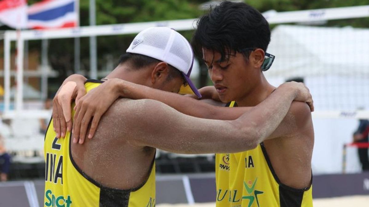 Kalahkan Tuan Rumah, Bintang/Sofyan Tembus Perempat Final Beach Pro Tour Qingdao 2025