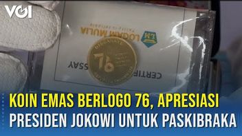 VIDEO: President Jokowi Appreciates Paskibraka With Gold Coins Bearing The 76 Logo
