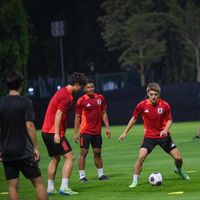 Formation ouverte, l’équipe nationale du Japon en formation complète