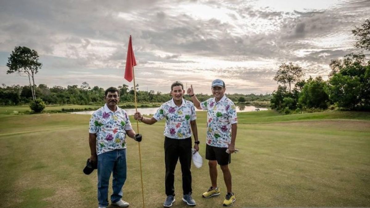 Menparekraf Sandiaga Uno Optimistic Belitung Golf Tourism Can Generate Economy Through Tourism