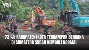 38 des 52 districts et villes touchés par la catastrophe en Sumatra sont revenus à la normale