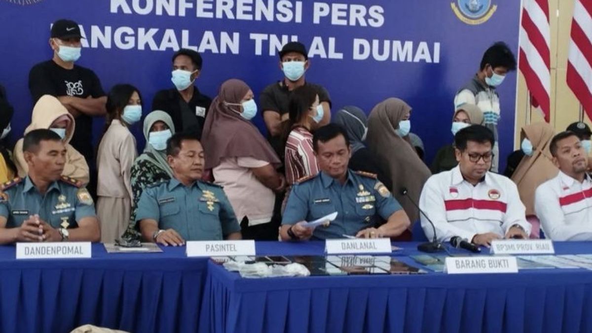 Lanal Dumai Thwarts Departure Of 31 Illegal PMI Candidates To Malaysia