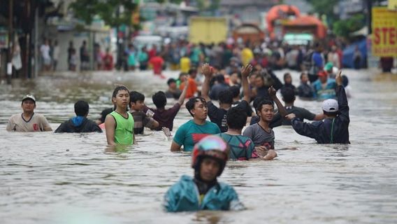 DKI州政府のナレーション:ジャカルタの洪水データと言葉